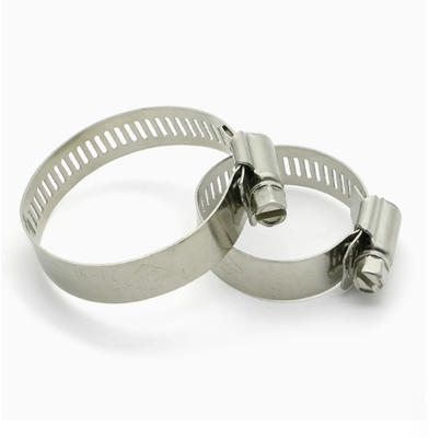 SS 304 in acciaio inossidabile metallo American Hose Pipe Clip Zebra Worm Gear Screw Drive regolabile da 1/4 a 12 Inch