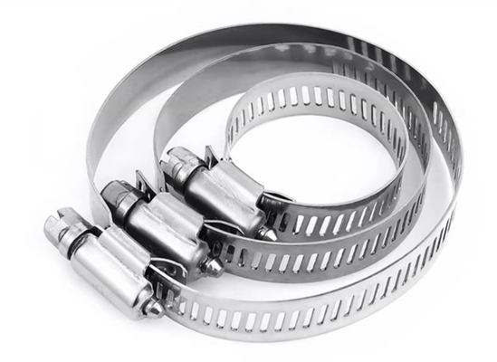 SS 304 in acciaio inossidabile metallo American Hose Pipe Clip Zebra Worm Gear Screw Drive regolabile da 1/4 a 12 Inch