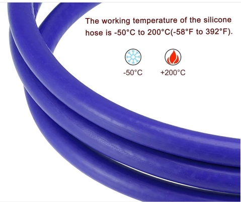 Resistenza alle alte temperature flessibile 20mm 22mm 24mm 25mm 30mm estrussione a vuoto intrecciato rinforzato caldaio tubo di silicone